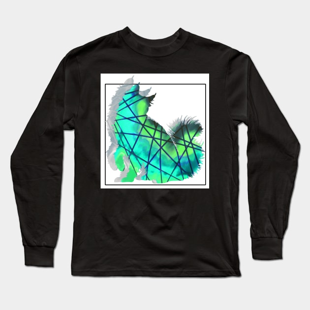 Colorful Cat Long Sleeve T-Shirt by ImaginativeWild